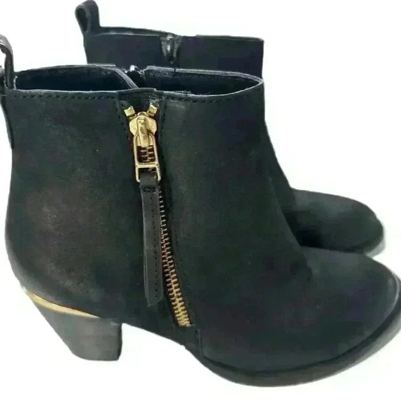 Steve Madden Wantagh Women's Black Ankle Boots Size 7 Zip Closure - Picture 1 of 10